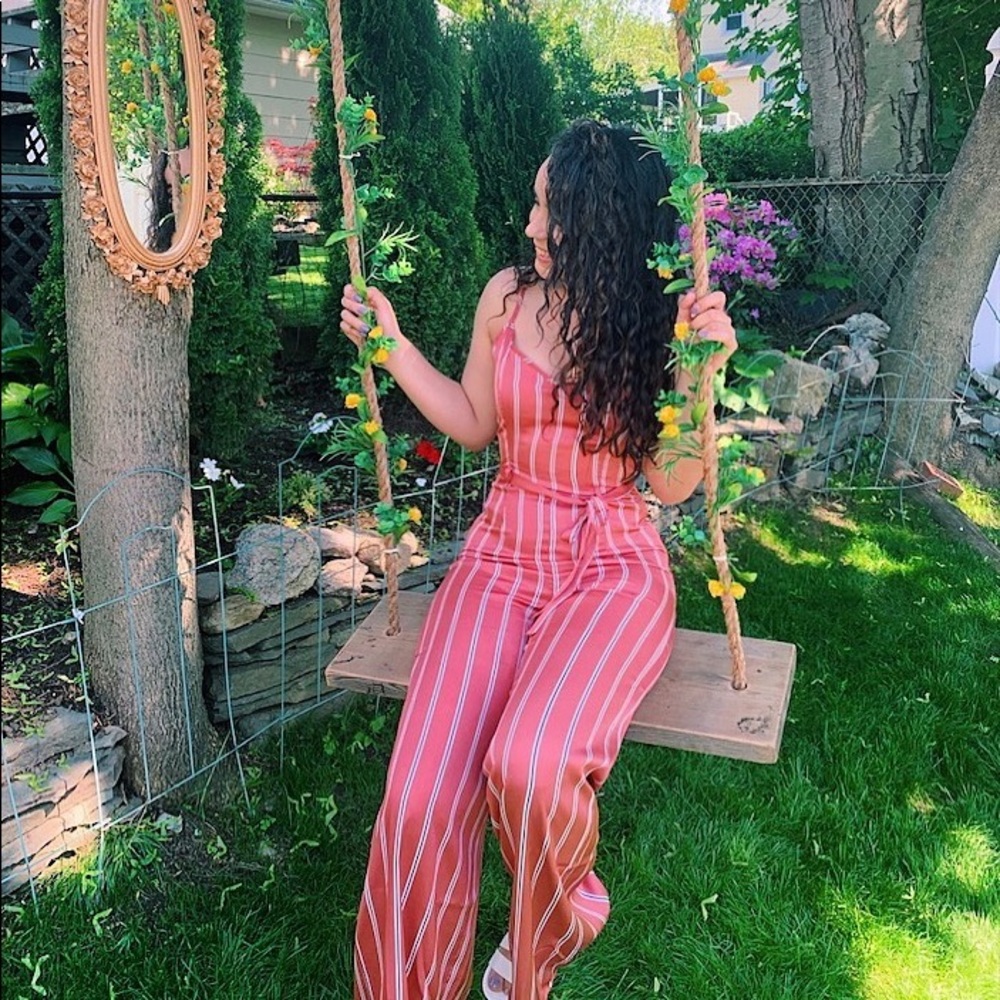 Pin stripe jumpsuit